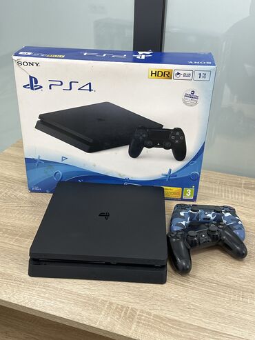 Видеоигры и приставки: Продаю Sony PlayStation 4 слим, 1000 гб. Приставка в идеальном