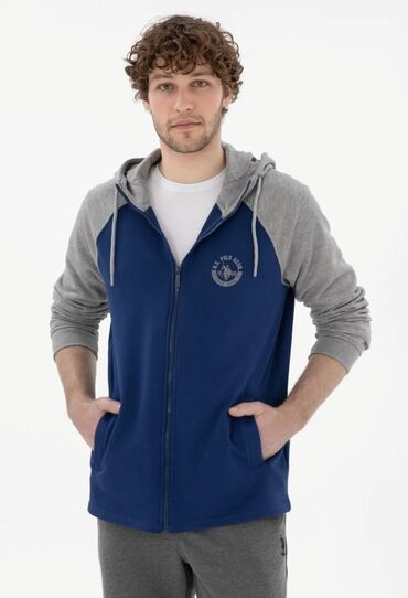 пальто альпака турция цена: Мужская толстовка, XL (EU 42), Us Polo Assn, Новый, цвет - Синий, Платная доставка