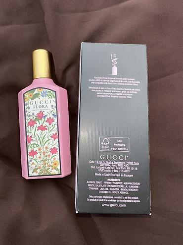 бу чехлы: Gucci Flora Gorgeous Gardenia, парфюмерная вода. Оригинал! Во флаконе — 3