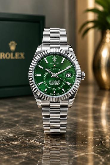 Aksesuarlar: Yeni, Qol saatı, Rolex, rəng - Yaşıl — 9