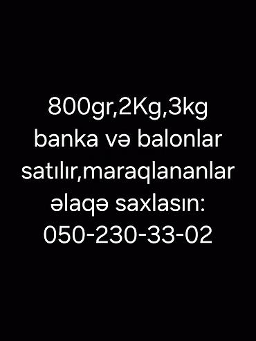 Другое: 800gr-10qəp. 2kg-25qəp 3kg-50qəp — 1