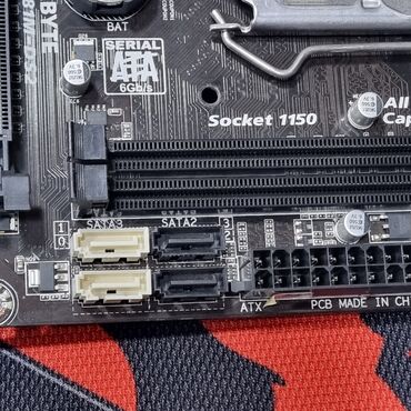 Материнские платы: Материнская плата, Б/у, Gigabyte, LGA1150, Micro-ATX, Для ПК — 6