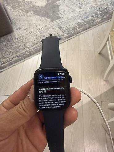 часы apple watch 9: Apple Watch Series 9, 45 мм, модель A2980 (MR9A3CH/A). Цвет Midnight — 1