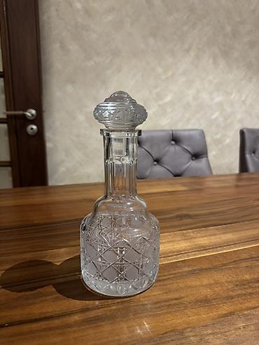 xrustal bakal: Kristal qrafin və bakal dəsti - Material: qalın, şəffaf kəsimli — 2