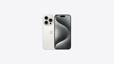 телефон aifon: IPhone 15 Pro, Б/у, 128 ГБ, White Titanium, Защитное стекло, Чехол, Коробка, 88 %