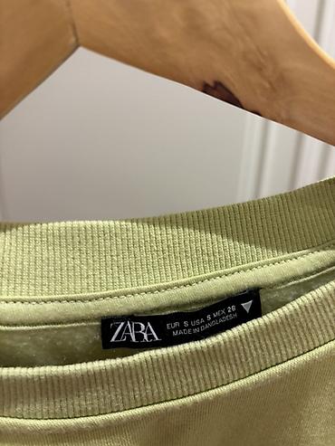 sweatshirt: Svitşot, Zara, S, rəng - Yaşıl — 1