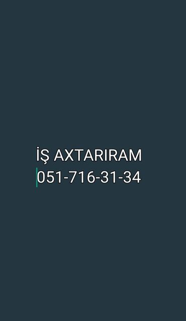 Digər ixtisaslar: İş axtarıram bacarıqlı biri Bağbanlığı bacarır sürücülüyü bacarır