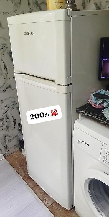 İşlənmiş 2 qapılı Beko Soyuducu Satılır, rəng - Ağ