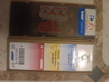 Digər alətlər: Torna və frezə üçün kəsici lövhəciklər (karbid insertlər) komplekti - — 18