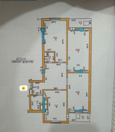 сдаю 3комнатную квартиру: 3 комнаты, 111 м², Элитка, 8 этаж, Евроремонт