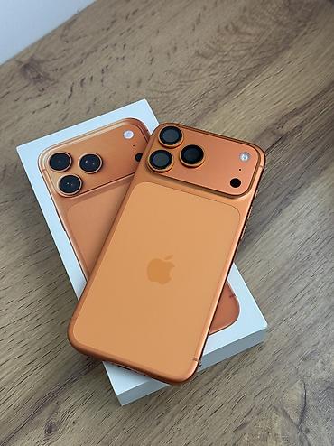 phone 5s: IPhone 17 Pro Max, Б/у, 512 ГБ, Оранжевый, Защитное стекло, Чехол, Кабель, 90 % — 6