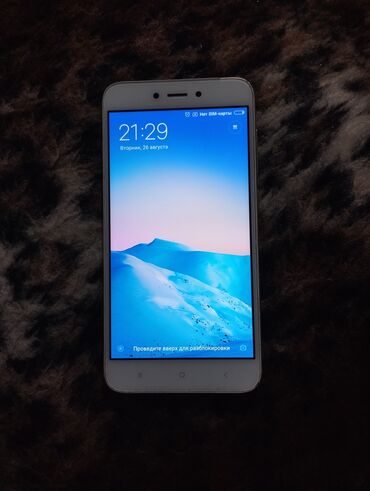 сигнализация x5: Redmi, Redmi 5A, Колдонулган, 16 ГБ, түсү - Ак, eSIM