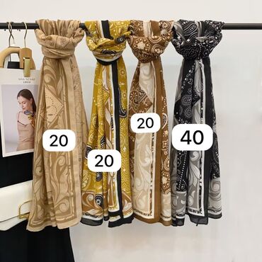 Baş geyimləri: Ketan Material Şarflar 30 manat 
Ölçü 80•180 sm — 6