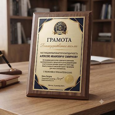 Плакетка формата А3 в наличии! В стоимость включена гравировка на at lalafo.kg Плакетка формата А3 в наличии! В стоимость включена гравировка на