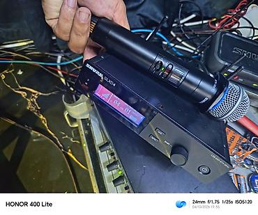 ses sisdemi: İşlənmiş Simsiz (Bluetooth) Mikrofon Shure — 1