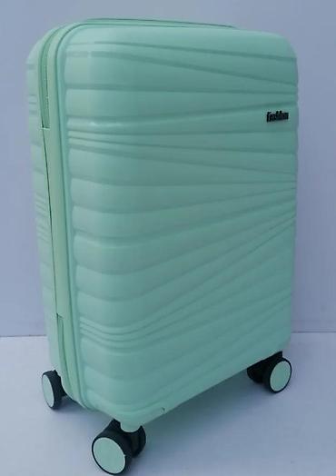 Putni koferi i torbe: Tvrdi kofer na točkiće – mint zelena boja - Kompaktna veličina — 11