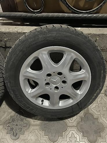 авто диска: Колеса в сборе 225 / 55 / R 16, Зима, Б/у, Комплект, Легковые, Литые, отверстий - 5 — 1
