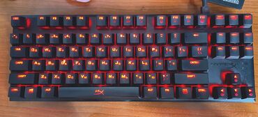 hyperx клавиатура: Hyperx alloy fps pro Cherry mx red Состояние 9/10 1 нет резинки на