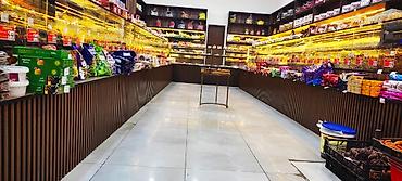 Ərzaq, çərəz və s. mağazalar üçün keyfiyyətli materialdan hazırlanmış