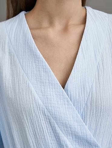 Повседневные платья: Повседневное платье, Made in KG, Лето, Короткая модель, На запах, S, XS — 6