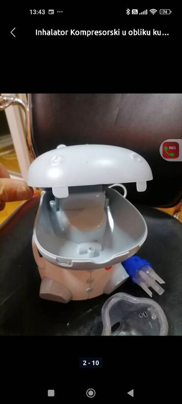 Inhalatori, nebulizatori: Inhalator u obliku zivotinje kompletan 

Mirjevo — 5
