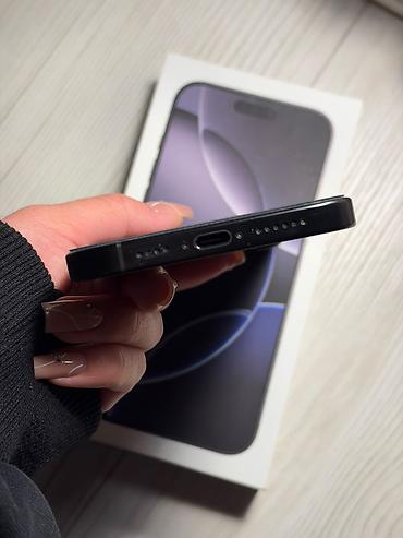 apple wach: IPhone 16 Pro Max, Б/у, 256 ГБ, Black Titanium, Защитное стекло, Чехол, Кабель, 87 % — 5