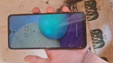 Samsung: Samsung Galaxy A02, 32 GB, rəng - Qara, Qırıq