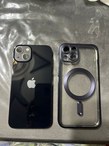 telefon tap.az: IPhone 13, 128 GB, Midnight, Zəmanət, Simsiz şarj, Face ID