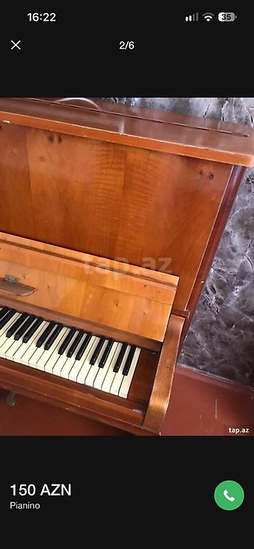 musiqi aleti type 1: Pianino – dik modellə, klassik taxta korpuslu. - Korpus: cilalanmış — 5