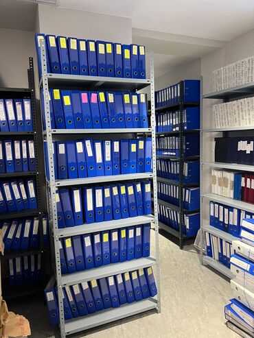 Sifarişlə stelajlar: Anbar və mağazalar üçün metal rəf sistemi - Material: qalın metal — 9