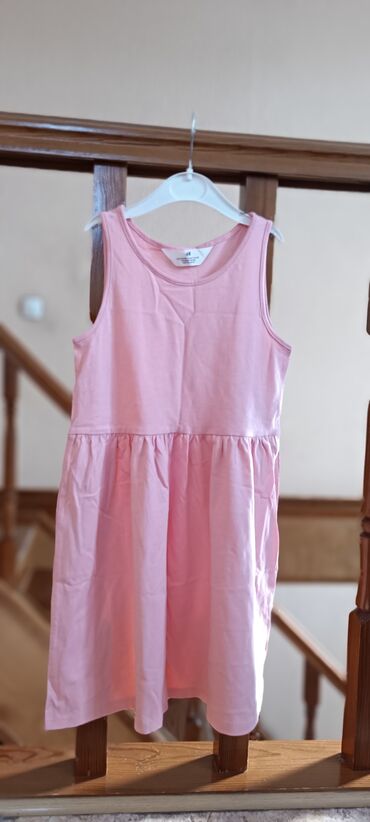 платье хлопок: Детское платье, цвет - Розовый, Новый