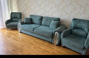 стул для пианино: İşlənmiş, Divan, 2 kreslo, Bazalı, Açılmayan