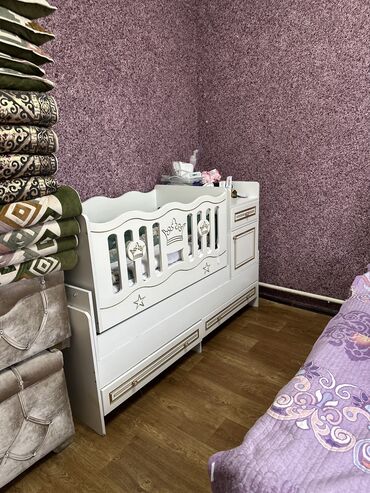 Детские односпальные кровати: Детская односпальная кровать, Б/у, Для девочки, Для мальчика, С матрасом, Дерево, Бесплатная доставка — 2