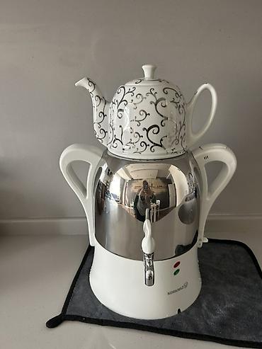 korkmaz samovar: Korkmaz elektrikli samovar-çaydan dəsti - Brend: Korkmaz - Tip — 1