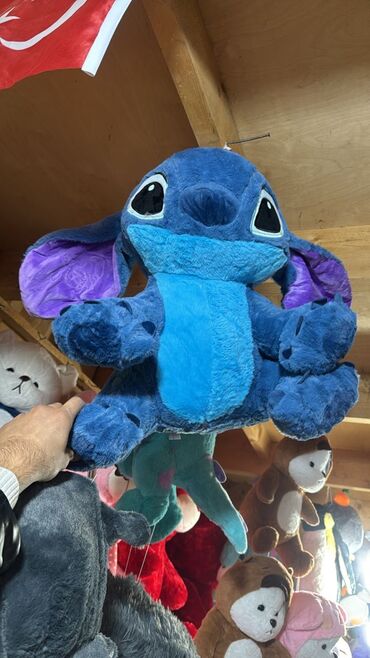 отдам котёнка в добрые руки: Böyük ölçülü yumşaq oyuncaq – mavi Stitch peluşu.olculere görə qiymət