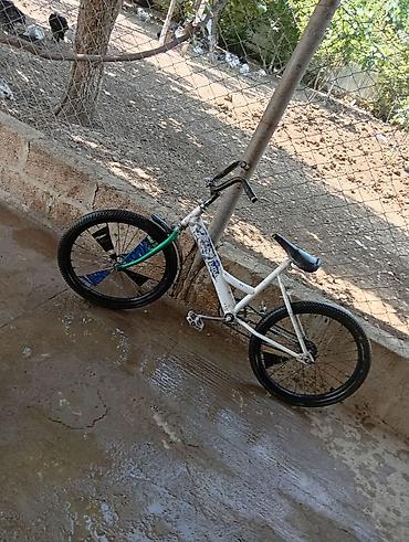 velosiped satisi kreditle: BMX tərzli uşaq/yeniyetmə velosipedi - Çərçivə: polad, ağ rəngdə — 7
