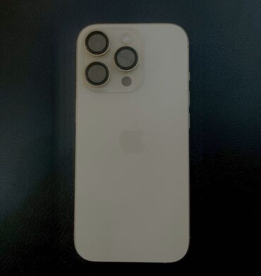 Apple iPhone: IPhone 16 Pro, Б/у, 256 ГБ, Desert Titanium, Защитное стекло, Чехол, Кабель, 99 %