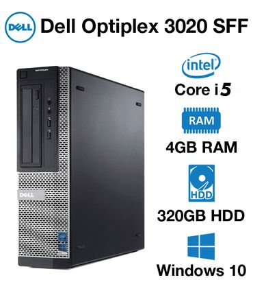 Kompüter, noutbuk və planşetlər: DELL Optiplex 3020 10 eded var yeni kimidir windows core i5 4 nesil