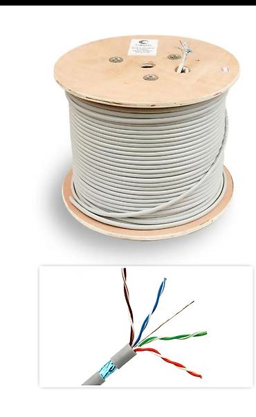 cat 5 kabel: Cat6 FTP şəbəkə kabeli – bobin - Kategoriya: Ethernet/şəbəkə kabeli - — 1