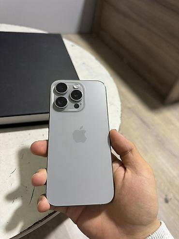 ayfon 14: IPhone 15 Pro, Б/у, Natural Titanium, 79 % — 2