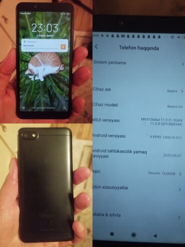 pioneer ses sistemi: Redmi 6A, 16 ГБ, цвет - Черный