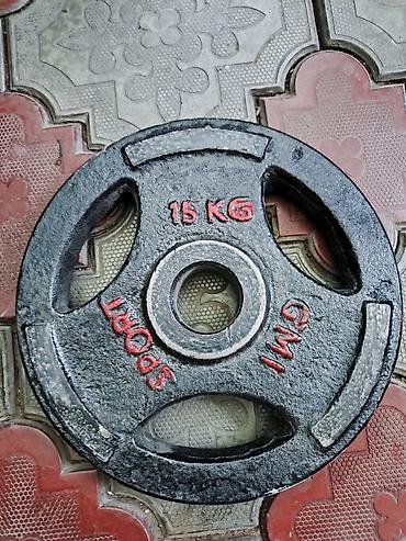 маты бу: 1шт блин 15кг. чугун — 1