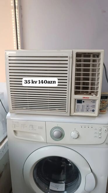 Kondisionerlər: Nobel pəncərə tipli kondisioner - Güc göstəricisi: 3.5 kV (təxmini