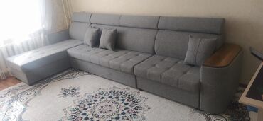 диван для офис: Угловой диван, цвет - Серый, Новый