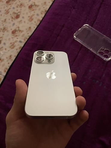 IPhone 15 Pro, Б/у, Серебристый, Чехол, 86 %
