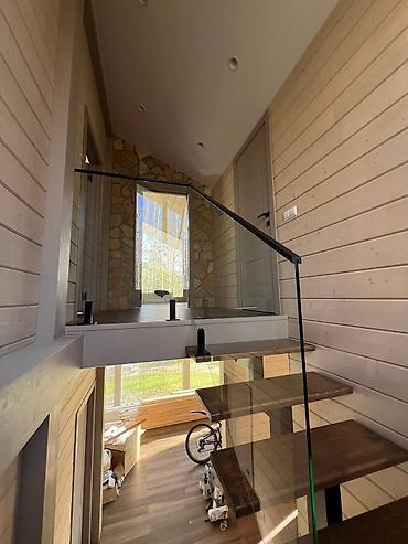 Готовые перила: Готовые перила, Материал: Стекло, Для террасы, Новый — 12