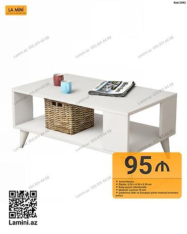 Ev və bağ: Jurnal masası – La Mini - Ölçülər: D 50 × H 50 × E 90 sm - Rəng — 1