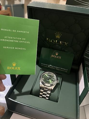 3d saat: İşlənmiş, Qol saatı, Rolex, rəng - Yaşıl — 1