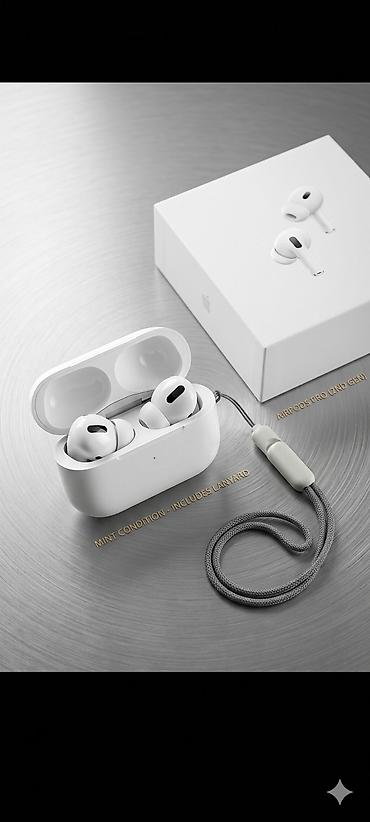 15 pro ma: Беспроводные вакуумные наушники, Apple, AirPods Pro 2, Новый — 1