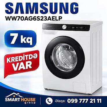 gen: Paltaryuyan maşın Samsung, 7 kq, Yeni, Avtomat, Qurutmasız, Kredit var, Ünvandan götürmə, Pulsuz çatdırılma, Rayonlara çatdırılma — 1